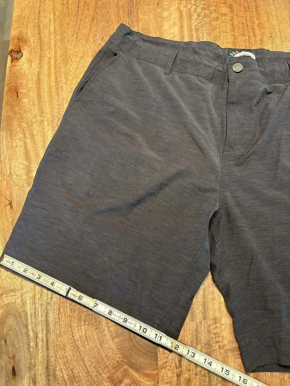 Faherty Shorts Mens 38 Gray All Day Chino 8 Inch Inseam Stretch Casual Summer
